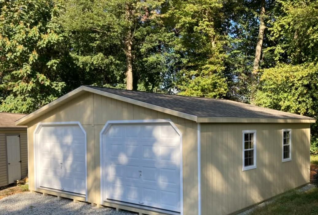 Standard A-Frame Modular Garage -T1-11 or LP Smart panel siding